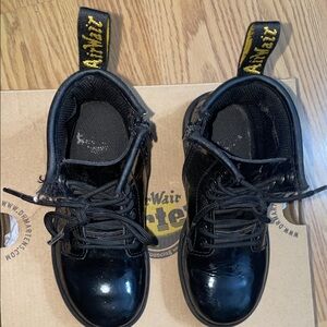 Dr. Martens Shiny Black Kids Boots